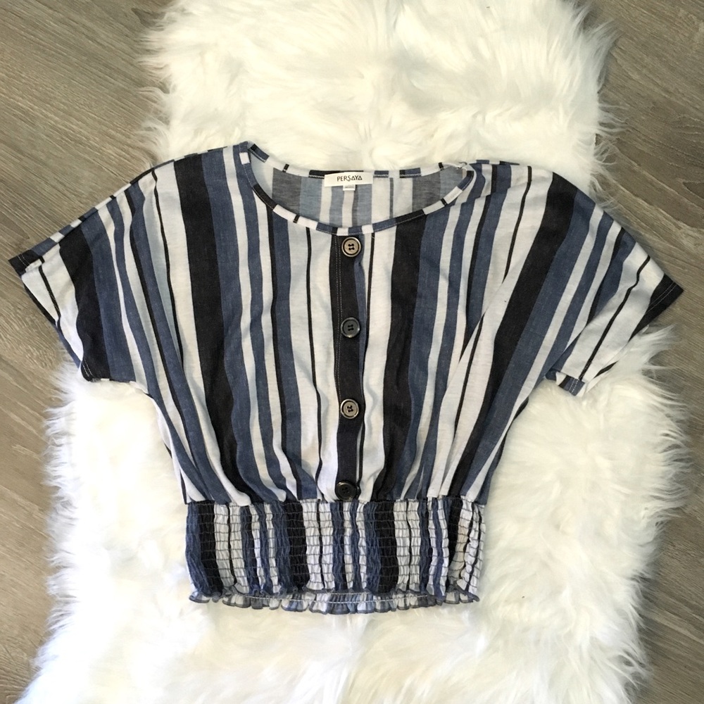 Persaya striped crop top